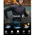thumbnail image 4 of TELALEO 3 Pack Men  Athletic Base Layer Dry Fit Long Sleeve Workout Running Shirts, 4 of 7
