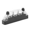thumbnail image 1 of Power Distribution Block Brass And ABS 48V 150A 4 Post Power Distribution Terminal Block 7 Way Bus Bar With Cover For Cars RVs Boats, 1 of 8