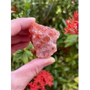 Calcite Rough Natural Stones, Raw Calcite Crystals (Red Calcite, 0.25 Pound)