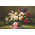 thumbnail image 3 of Viktoria 24x17 Black Modern Framed Museum Art Print Titled - A Basket with Flowers I, 3 of 5