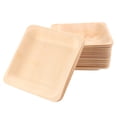 thumbnail image 2 of Kesenlong Wooden Plate 50PCS Disposable Wooden Plate Square Tableware Party Plates for Wedding Restaurant Picnic Birthday, 2 of 8