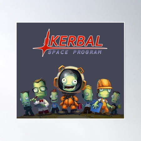 Kerbal Space Program Ksp Team Poster Wall Art, Modern Wall Decor, 8x12 UNFRAMED