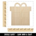 thumbnail image 2 of Present Gift Box Birthday Christmas Holiday Wood Shape Unfinished Piece Cutout Craft DIY Projects - 6.25 Inch Size - 1/8 Inch Thick, 2 of 7