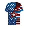 thumbnail image 5 of VerPetridure American Flag Shirts for Women 4th of July T-Shirt USA Flag Patriotic V-Neck Shirt Stars and Stripes Summer Tees, 5 of 5
