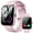 Pink, variant on STA Smart Watch,IP68 Waterproof Smartwatch for Women Men 180+ Sports Modes,2.01-inch Fitness Tracker with Bluetooth Call(Answer/Make Calls) STA Smartwatch Compatible with Android and iPhone (Black)