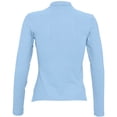 thumbnail image 2 of SOLS Womens Podium Cotton Pique Long-Sleeved Polo Shirt, 2 of 4