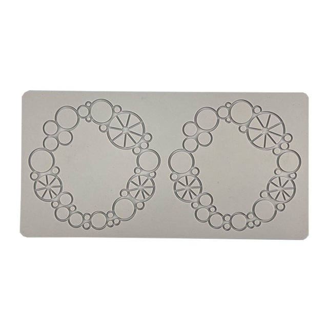 Tapete de encaje Fondant pastel molde flor pastel de silicona herramienta de decoración (LFM132) Ehuebsd Libre de BPA