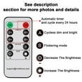 thumbnail image 3 of Flameless Taper Candles with Remote and Timer Electric Window Candles with Holders LED Candles Holiday Wedding Party Decoration - with Gold Base,Suction cup,Pack of 6, 3 of 6