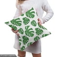 thumbnail image 5 of Ambesonne Philodendron Fabric by the Yard Upholstery, Detailed Drawn Leaves, 1 Yard, Fern Green and White, 5 of 5
