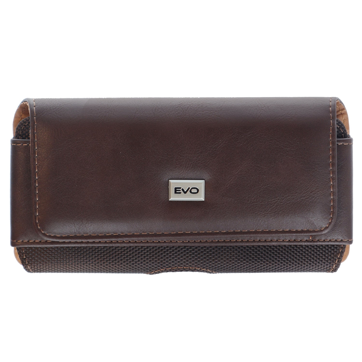 EVO 6.9" Horizontal Texture Leather Pouch - Brown