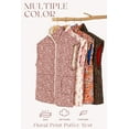 thumbnail image 6 of Womens Floral Oversized Puffer Vest Cap Sleeve Winter Warm Puffy Quilted Jackets Coat, 6 of 8