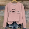 thumbnail image 6 of ZCFZJW Yes, I'm Still Cold Me 24:7 Printed Shirts Cute Kids Boys Girls Long Sleeve Crewneck Pullover Tops Loose Lightweight Cozy T-Shirts Watermelon Red 5-6 Years, 6 of 7