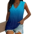 thumbnail image 6 of Yuwull Casual Tank Tops for Women Summer V Neck Sleeveless Ladies Tank Tops Plus Size Workout Tank Tops for Women Loose Tie Dye Tank Tops On Clearance, 6 of 6