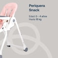 thumbnail image 2 of Periquera para Bebe Portátil con Bandeja para Comer - Asiento Reclinable de 3 Posiciones y Seguridad de 5 puntos Bebesit  Snack, 2 of 9