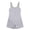Gray, variant on Women's Striped Short Overalls,Sleeveless with Button Straps and Pockets