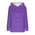 thumbnail image 4 of LIaqionyy Hoodie Cardigan for Womens Button down Lightweight Jacket Casual Long Sleeve Fall Fashion Outfits, 4 of 6
