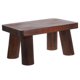thumbnail image 1 of Taburete de madera estilo granja, taburete de noche, pequeño taburete rústico con base de planta para baño, cocina, dormitorio, portátil para oficina, 1 of 7