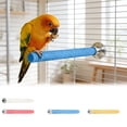 thumbnail image 1 of 1 Pcs Parrot Stand Platform Grinding Stick Bird Cage 2 Kinds Of Length Colors Colorful Bird Cage Perches Stand Platform Chew For Parrot, 1 of 9