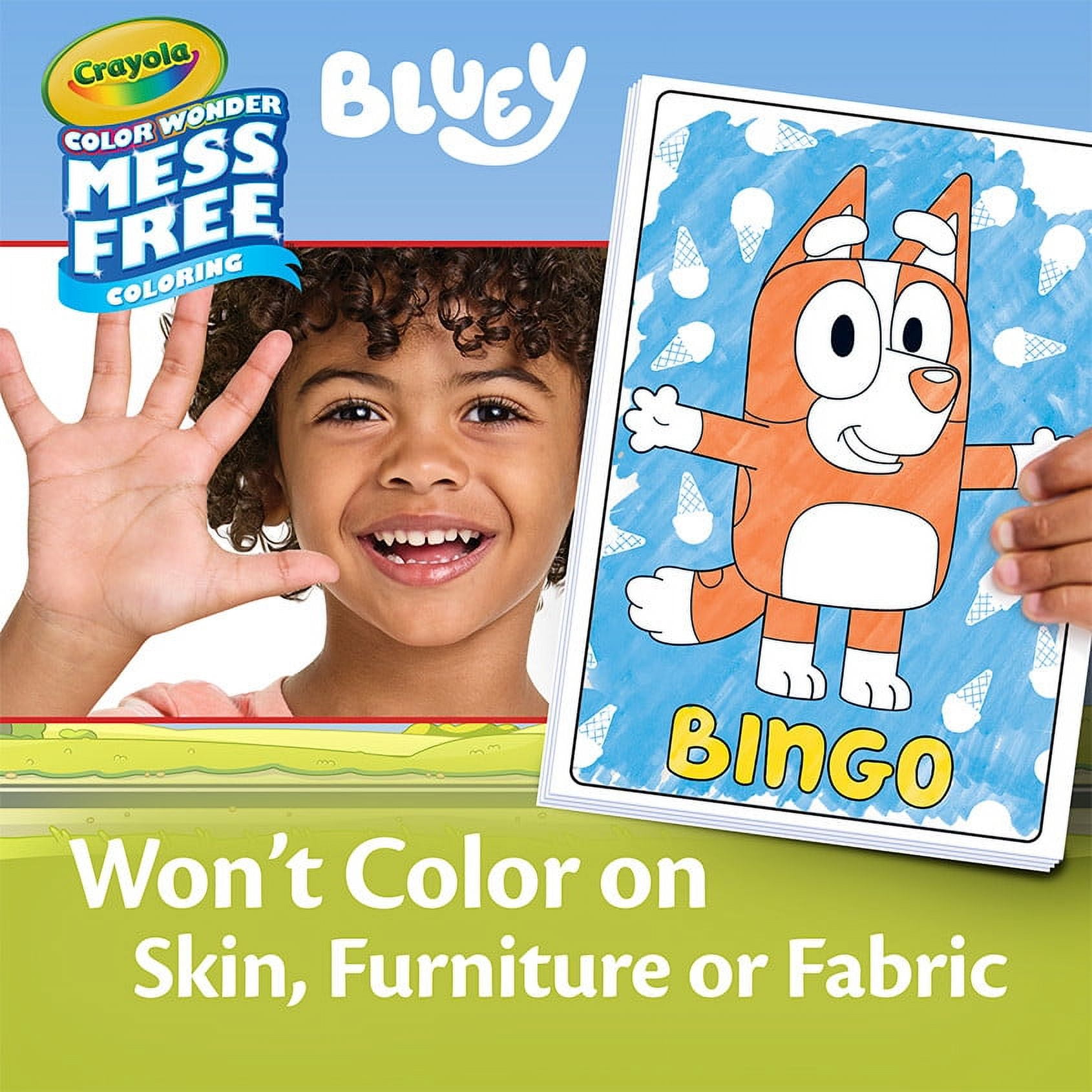 (3 pack) Crayola Bluey Color Wonder Mini Box Set, Toddler Craft, 12 Pgs & 4 Mess Free Markers, Bluey Gift for Girls & Boys, 3+