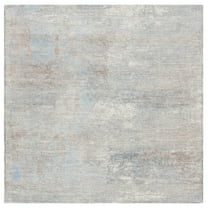 SAFAVIEH Restoration Vintage Janae Abstract Area Rug, Grey/Blue, 6' x 6' Square