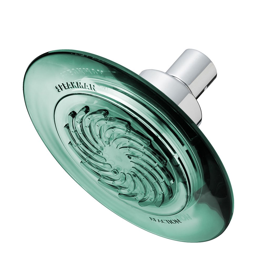 Speakman Reaction Single Function Fixed Shower Head, 2.5 GPM, Jade Green
