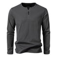 thumbnail image 3 of Zedker Mens Henley Pullover Sweater Long Sleeve Quarter Button Sweaters Casual Knit Pullover Sweater for Men, 3 of 6