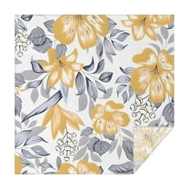 Pioneer Flower Floral Print Pattern Square Tablecloth,Waterproof Square Table Cover,Wipeable Spillproof Washable Table Cover for Home Kitchen Party Decor 42"X42"(107x107cm)