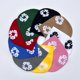 thumbnail image 2 of Gorros de punto de tendencia para hombres y mujeres, gorros de lana cálidos para exteriores, gorro de moda para parejas, pasamontañas cálido de invierno con flores de Jacquard, 2 of 5