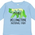 thumbnail image 4 of Inktastic Yellowstone National Park Mountains and Bear Shape Boys or Girls Long Sleeve Toddler T-Shirt, 4 of 5