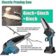 thumbnail image 4 of Cordless Electric Chainsaw with 3-Size Guide Plates (4/6/8 Inch), Rechargeable Lithium Battery for Woodworking, Garden & Home Use - Fel-HAOY, 4 of 5