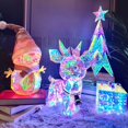 thumbnail image 3 of Caja de regalo con luz LED de ciervo para Navidad, muñeco de nieve, árbol de Navidad, regalo de cumpleaños, regalo para niña, 3 of 5
