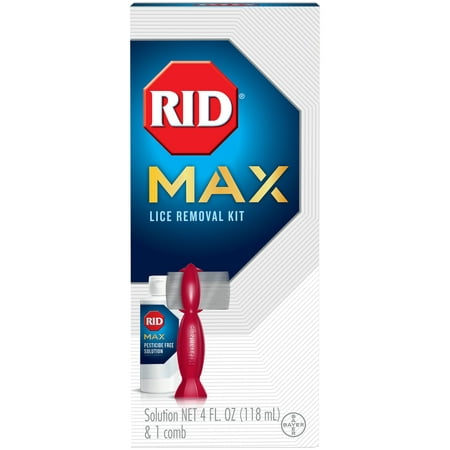 RID MAX Lice Removal Kit With (1) RIDvantage Comb and (1) 4 Ounce