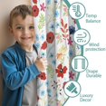 thumbnail image 3 of Blackout Kids Curtains,Pioneer Flower Floral Print Pattern Childrens Insulated Curtains Set Of 2,Bedroom Essentials,Toddler Room Decor 42"x63", 3 of 5