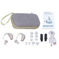 thumbnail image 1 of 2PCS Sound Hearing Device Rechargeable Sound Enhancer Aids with Noise Reducing Feature for Adults Seniors Silver, 1 of 5