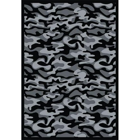 - Joy Carpets 1526D-06 Funky Camo Urban 7 ft.8 in. x 10 ft.9 in. 100 Pct. STAINMASTER Nylon Machine Tufted- Cut Pile Whimsy Rug