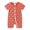 Orange, variant on Odeerbi 2025 Toddler Baby Boys Girls Cute Cartoon Animal Pattern Short Sleeve Double Zipper Romper Jumpsuit