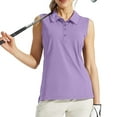 thumbnail image 3 of Women's Sleeveless Golf T Shirts UPF 50+ Quick Dry Collared V-Neck Shirts Workout Athletic Tank Tops Shirts, 3 of 6