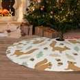 thumbnail image 6 of Sikiie Squirrel And Leaves 30-48 inches {designName} Print Christmas Tree Skirt Snowman Xmas Tree Skirt with Edge Christmas Decorations for Holiday Party36", 6 of 7