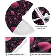 thumbnail image 2 of FMSHPON Valentine Rose Gradient Hearts Xmas Christmas Tree Skirt Stand Mat for Holiday Party Decoration Indoor Outdoor 36 inches, 2 of 6