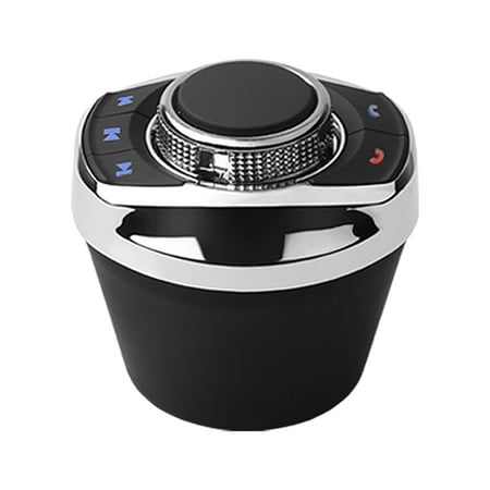 Adaptateur de bouton de commande de volant sans fil de voiture en forme de  tasse avec lumière LED