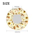 thumbnail image 3 of Bee Honey Honeycomb Bee Shower Cap, Double Layers Shower Cap Rreusable Waterproof, Elastic Bathing Hair Hat for Women, Washable Hair Cap for All Hair Lengths, 3 of 5