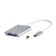 thumbnail image 4 of Lector de s 3 en 1 USB3.0, unidad flash USB / Micro USB TF / lector de cámara de Plata Baoblaze Lector de tarjetas de memoria, 4 of 7