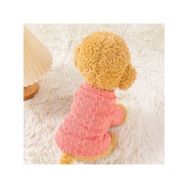 1pc Dog Sweater, Pure Color, Suitable For Autumn And Winter, Teddy, Corgi, Suitable For Cats And Small Dogs