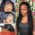 thumbnail image 7 of European and African Curly Wigs for Women Featuring Long Black Hair with Middle Part Style, 7 of 7
