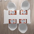thumbnail image 4 of Ambesonne Retro Place Mats Set of 4, Grunge Poster Design, Standard Size, Orange Black Sand Brown, 4 of 4