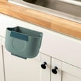 thumbnail image 3 of Cubo de basura plegable, papelera, contenedor de reciclaje multifuncional colgante para Verde 6l, 3 of 7