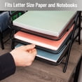 thumbnail image 6 of Mind Reader 3-Tier Paper Tray, Desktop Organizer, File Storage Metal, 11.5"L x 13.75"W x 10"H, Black, 6 of 8