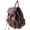 Brown, variant on Handcrafted Distressed Light Brown Leather Work Travel Backpack 18SKB04LB