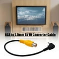 thumbnail image 2 of Female RCA to 2.5MM AV IN Cable suit Car DVR Rear View Adapter Parking K1C2, 2 of 8