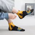thumbnail image 2 of Fuzoiu Sunset River Pine Trees Print Adult Socks, Crew Moisture-wicking Socks, Unisex Cushion Crew Socks,Casual Sports Ankle Socks, 2 of 7